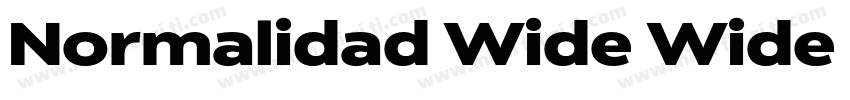 Normalidad Wide Wide Black字体转换